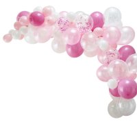 Ballongirlande-Set Pink - 4m/Latex - DIY