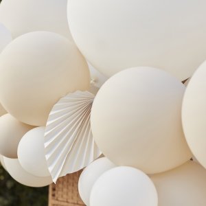 Ballongirlande-Set White (4m)