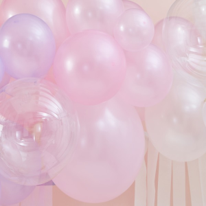 Ballongirlanden-Set - Pastel Rosa (3M)