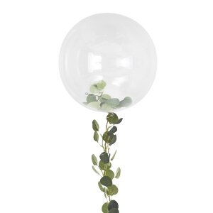 Aqua-Balloon-Set - Klar mit Konfetti - 90 cm / XXL (3)
