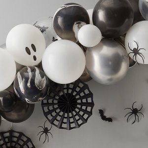 Ballongirlande-Set Halloween Black & White (4m)