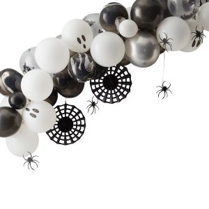 Ballongirlande-Set Halloween Black &amp; White (4m)