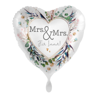 Folienballon - Motiv Mrs & Mrs Für immer - S - 43 cm / 0,02 m³