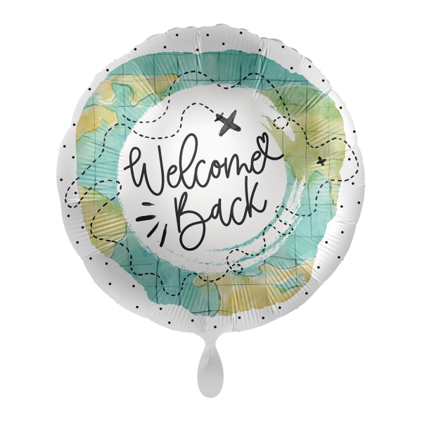 Folienballon - Motiv Welcome Back - S - 43 cm / 0,02 m&sup3;
