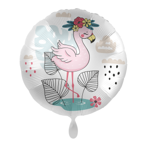 Folienballon - Motiv Jungle Flamingo - S - 43 cm / 0,02...