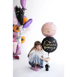 Folienballon - Motiv hocus pokus schwarz - S - 45 cm /...