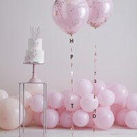 Ballonanh&auml;nger Happy Birthday rosegold