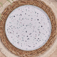 Partyteller Terrazzo 25cm (8)