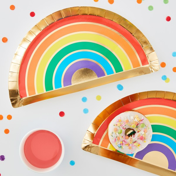 Partyteller Regenbogen (8)