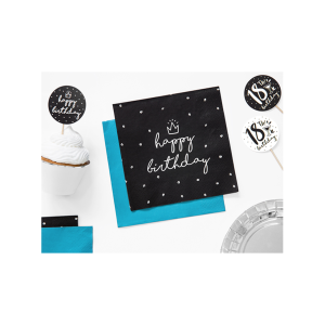 Servietten Trend Happy Birthday Rosa 33x33cm