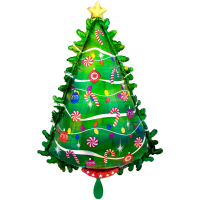 Folienballon Tannenbaum - XXL - 91cm/0,09m³