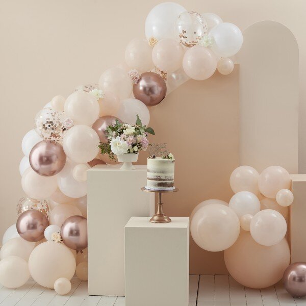 Ballongirlande - Organic - Rosegold