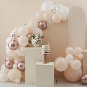 Ballongirlande - Organic - Rosegold - 3 m
