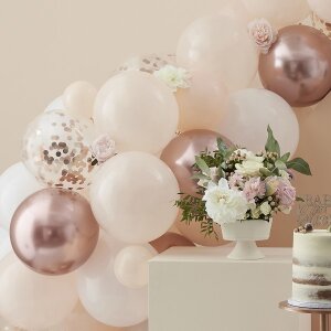 Ballongirlande - Organic - Rosegold - 3 m