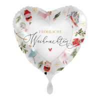 Folienballon - Motiv Fröhliche Weihnachten - S - 43 cm / 0,02 m³