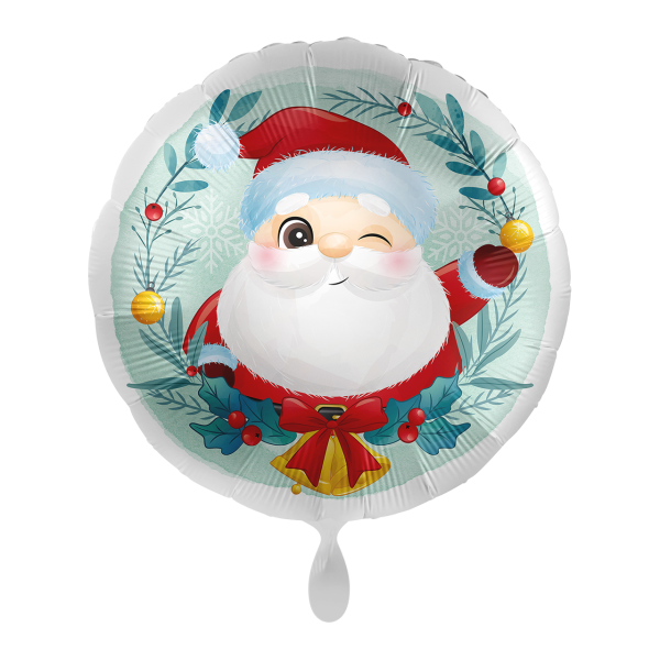 Folienballon - Motiv Weihnachtsmann - S - 43cm/0,02m³