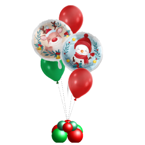 Folienballon - Motiv Schneemann - S - 43 cm / 0,02 m&sup3;