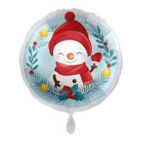 Folienballon - Motiv Schneemann - S - 43 cm / 0,02 m&sup3;