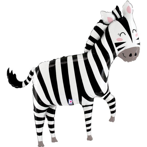 Folienballon - Figur Zebra - XXL - 127 cm / 0,09 m³
