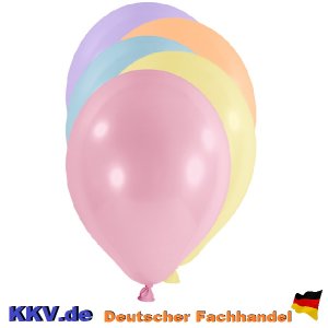 Latexballon - gemischt Pastel - S - &Oslash;30cm/0,02m&sup3; (10)