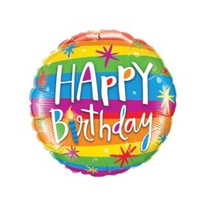 Folienballon - Motiv Happy Birthday Rainbow - S -...