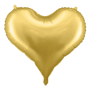 Ballon Herz Gold - XXL/Folie - 75 cm/0,06 m³