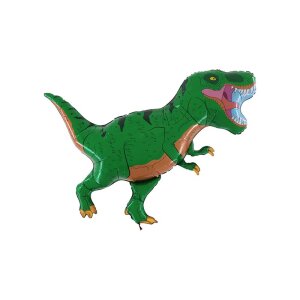 Folienballon - Figur T-Rex grün - XXL - 101 cm /...