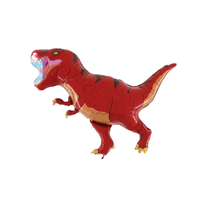 Folienballon - Figur T-Rex rot - XXL - 101 cm / 0,08 m³