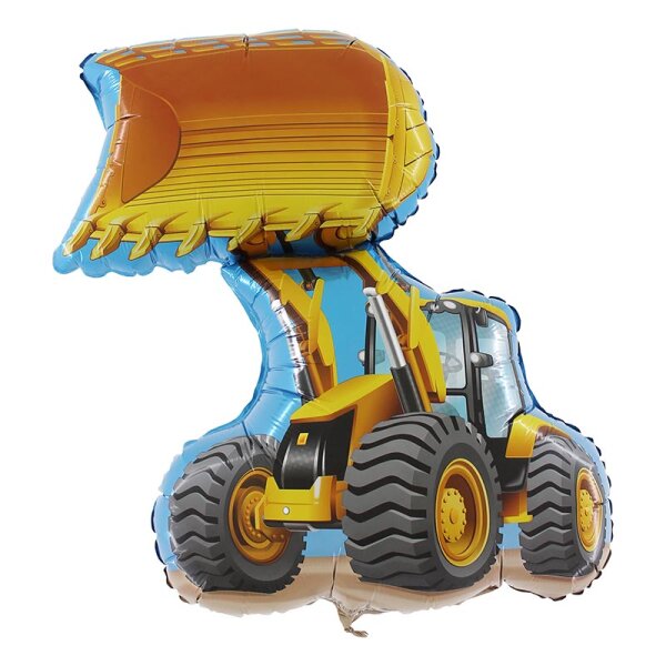 Folienballon - Figur Bagger (Construkter) - XL - 81 cm /...