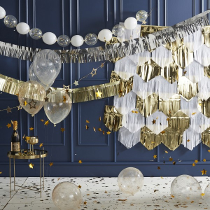 Ballongirlande - Gold Konfetti - 300 cm / Latex