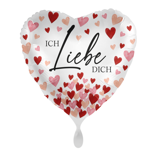 Ballon Ich Liebe Dich II - S/Folie - 43cm/0,02m³