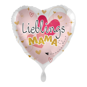 Folienballon - Motiv Lieblings Mama - S - 43 cm / 0,02...