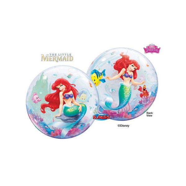 Single Bubble Ballon - Motiv Ariel die Meerjungfrau - XL...