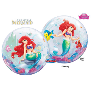 Single Bubble Ballon - Motiv Ariel die Meerjungfrau - XL...