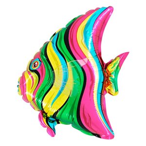 Ballon Tropischer Fisch - S/Folie - 36cm/Luft