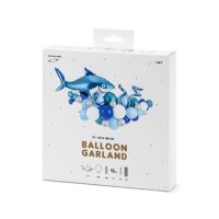 Ballongirlande Hai - 2,5m/Latex/Folie - DIY