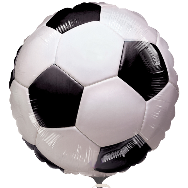 Folienballon - Figur Fussball 3D - XL - 40 cm / 0,06 m³