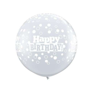 Latexballon - Motiv Happy Birthday Confetti Dots - XXL /...