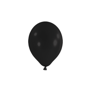 Latexballon - Schwarz - Ø12cm/Luft