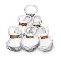 Luftschlangen-Set - Wurfluftschlangen wei&szlig; (6)