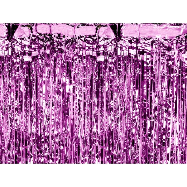 Glittervorhang in lila 90 x 250 cm