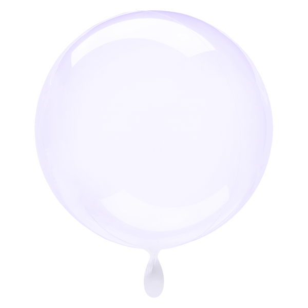 Ballon Clearz Lila - XL/Stretchfolie - 55cm/0,04m³