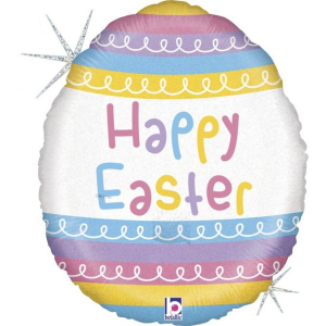 Folienballon - Figur Osterei Happy Eastern - S - 46 cm /...