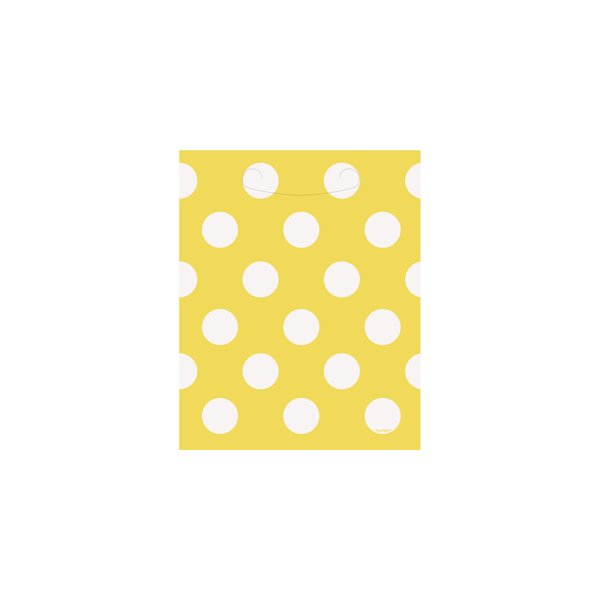 Partytüte gelb mit weißen Punkten (8)