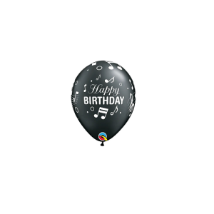 Motivballon Happy Birthday - Schwarz