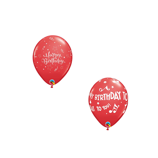 Latexballon - Motiv Happy Birthday - Rot - S/Latex - 28...