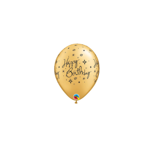 Latexballon - Motiv Happy Birthday - Gold - S/Latex - 28...