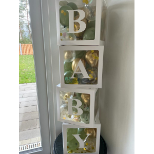 Dekoboxen - BABY Wei&szlig;
