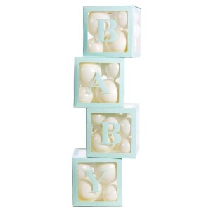 Dekoboxen-Set - BABY hellblau - 30x30x30 cm