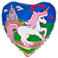 Folienballon - Motiv Einhorn - S - 45cm/0,02m³